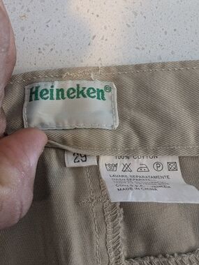 Men's Khaki Cotton Chinos